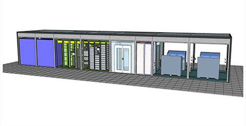 SOLO30 modular data center layout
